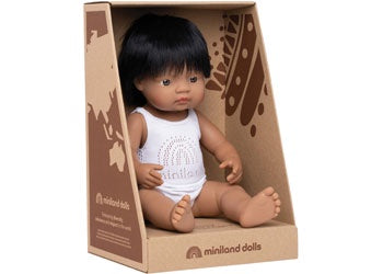 Miniland Baby Doll - Hispanic Boy 38cm