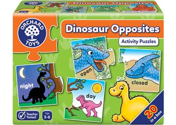 Dinosaur Opposites - 2 piece puzzles