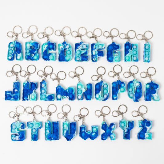 Fidget Pop Keychains - Blue