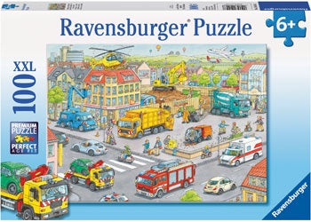 Vehicles in the City Puzzle - 100 piece