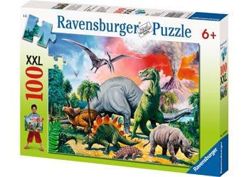 Among the Dinosaurs Puzzle - 100 piece