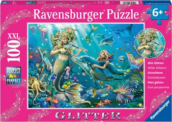 Underwater Beauties Glitter Puzzle - 100 piece