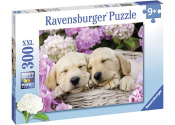 Sweet Dogs in A Basket Puzzle - 300 piece
