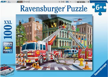Fire Truck Rescue Puzzle - 100 piece