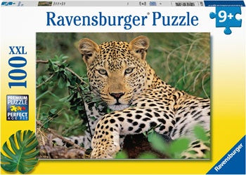 Lounging Leopard Puzzle - 100 piece