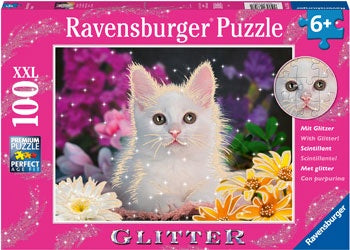 Glitter Cat Puzzle - 100 piece