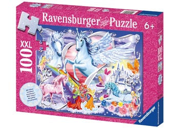Amazing Unicorns Glitter Puzzle - 100 piece