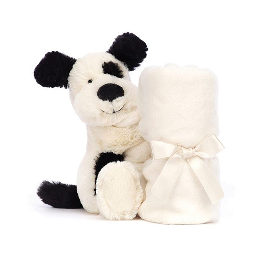 Jellycat Soother - Bashful Cream and Black Puppy