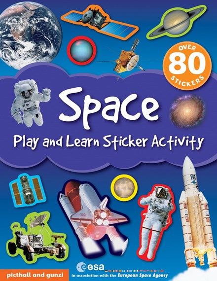 Space Play and learn Sticker Activity
