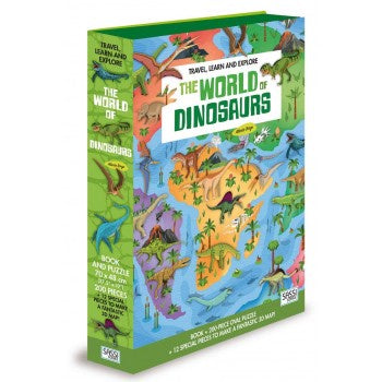 The World of Dinosaurs 3D Puzzle and Book Set